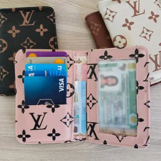 Porta Cartões Pequena para Cartões e Documentos - Cores Variadas - CAFE