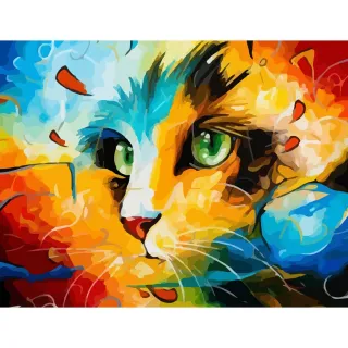 Pintura Animal por Números - Drofe (40X50 Cm) - 1475