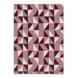 Envio Imediato - Tapete Geométrico Grande Triângulo 1 ou 2 Metros Moderno Antiderrapante - Azul