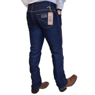 Rodeio Calça Jeans Masculina Country Elastano - Azul Marinho