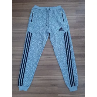 Top Calça Jogger Masculina de Moletom Premium com Bolso Zíper - Cinza Claro