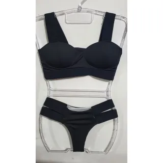 Tendência Blogueira: Biquíni Feminino Neon com Elástico - Onca (Elastic Amarelo/Laranja)