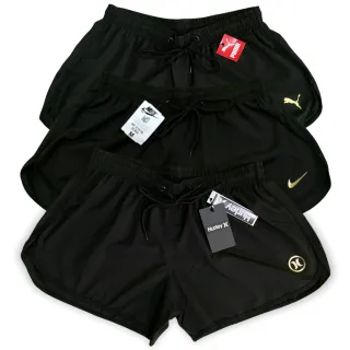 Moda Praia Verão: Shorts Feminino Curto Tactel com Elastano - Et - Refletivo