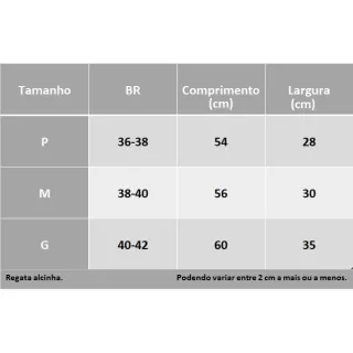 Regata branca alcinha em algodão com elastano - P 36-38