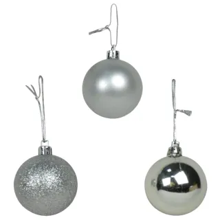 Enfeite de Árvore de Natal Kit Bolas 8cm/7cm/6cm - kit6 bola 7cm azul escuro