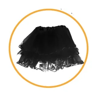 Fantasia Carnaval Saia Colorida Adulto Babado Tule 35 Cm - Pink