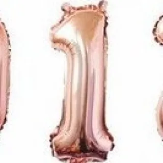 Decoração Balão Metalizada Rose Gold Número 18 - 45cm - 5