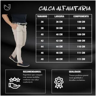 Calça Skinny Sarja Premium Masculina Alfaiataria - Preta