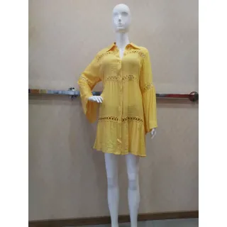 Vestido quimono puro simples para banho de piscina - Raryel - Lilás