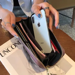 Porta Moeda Porta Cartões Bolsa Mãos Carteira Feminina Levar - Modelo/Cores/Tamanho Aleatório