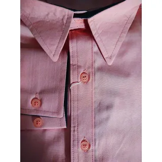 Camisa Slim Fit Rosa Bebê de Manga Longa - Elegância e Estilo - GG