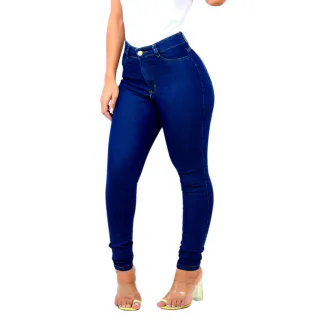 Promoção Moda: Calça Jeans Feminina Cós Alto Levanta Bumbum