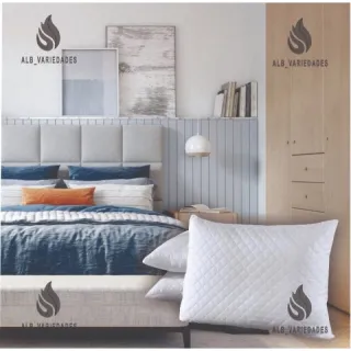 Travesseiros Antialérgicos Altos Macios - Kit com 2 unidades - Único