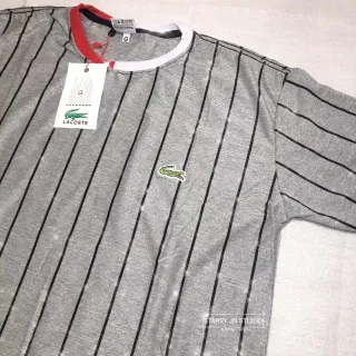 Moda top: Camiseta Masculina Listras Verticais em Algodão de Alta Qualidade - Branco