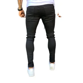 Preta Calça Skinny Jeans Masculina - 42