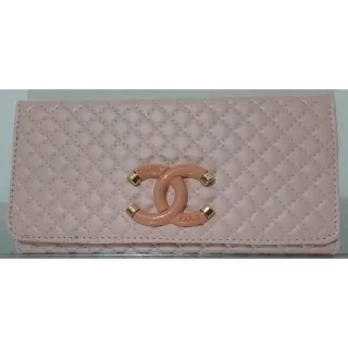 Procurada Carteira Feminina Chanel Bicolor de Mão - Caramelo