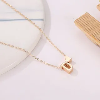 Colar Feminino de Cordões com Pingente Nacklace - Letra A-Z - H
