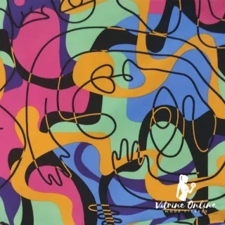 Moda Feminina Fitness: Conjunto Top + Calça Legging Plus Size Cós Alto - Estampa 06