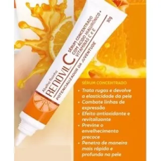 30g Sérum Concentrado Com Ácido Hialurônico + Vitaminas C e E - Abelha Rainha - Único