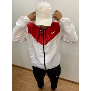 Promoção: Casaco corta vento masculino refletivo - Jaqueta de frio - Azul com preto