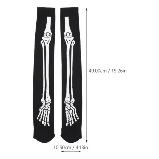 Fantasia completa feminina de caveira bruxa para festa a fantasia e Halloween - P