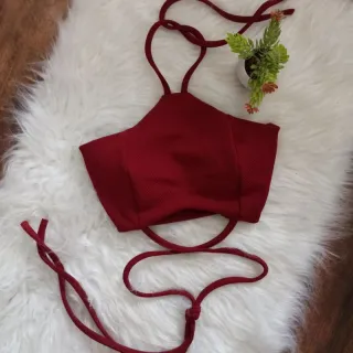 Moda Blogueira: Cropped Com Bojo e Amarrações - Verao 2023 - azul ilhas gregas