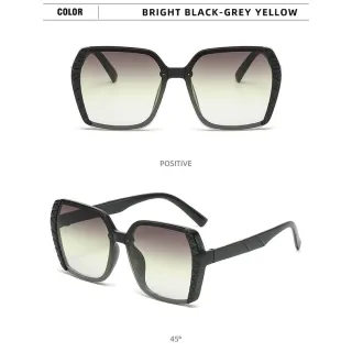 Armação Vintage Feminina para Óculos de Sol Quadrados UV400 - C7.Leopardo E MARROM