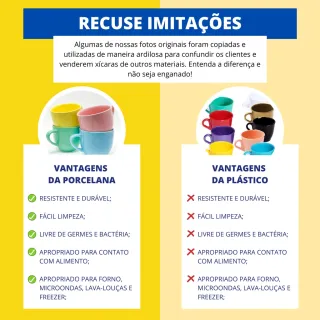 12 Peças Xicaras De Porcelana Cafe Expresso 95ml - Jogo - Único