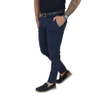 Calça Skinny Sarja Premium Masculina Alfaiataria - Preta