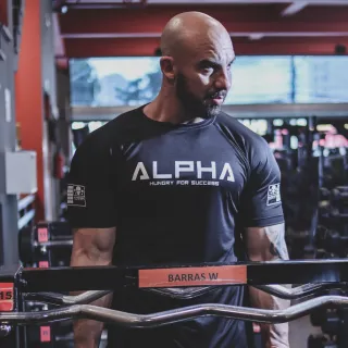 Camisa Masculina Fitness Treino Dry Fit - Camiseta Academia - Azul