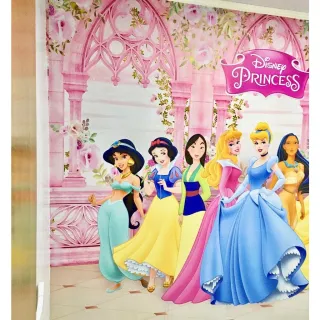 Quarto Infantil de Meninas: Papel de Parede Princesas Soft Girls m² - Único