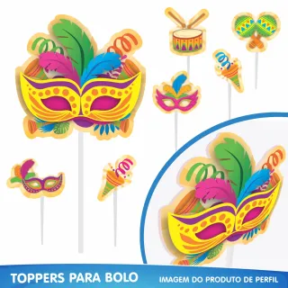 Decoração Carnaval Kit Festa Pronta c/ 39 Itens - Único