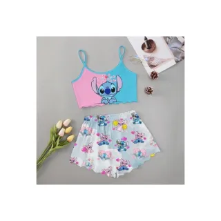 Moda verão: Pijama feminino personagens adulto - Roupa de dormir baby Doll - M15