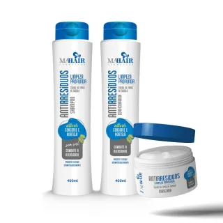 A Sua Escolha - Kit Capilar Shampoo + Condicionador + Mascara - Oleo Ricino