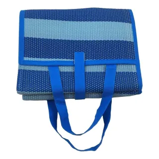 Tapete de Praia Dobrável Vira Bolsa 180x90cm - Cores Diversas - Verde água