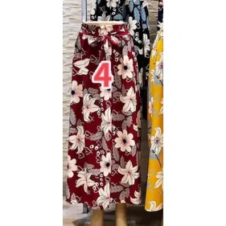 Saia Longa Feminina com Estampa Floral - 6-VERDE