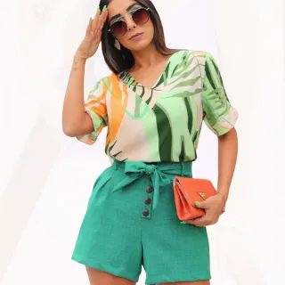 Linhão Alfaiataria Curta - Preto