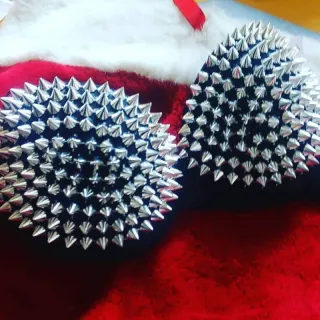 Blood Spike Sutiã - Prata