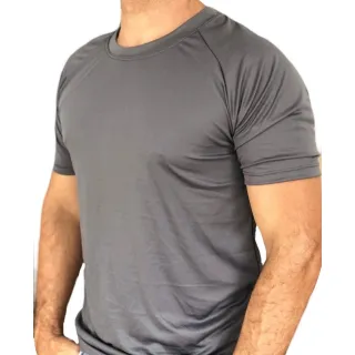 Academia Masculina Dry Fit Camiseta - Preto mescla