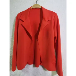 Casaco Terninho Feminino Neopreme Aberto com Babado Curto - Verde Limão