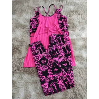 Moda Fitness Feminina Conjunto Trio Calça E Top + Blusa Embutida - 11