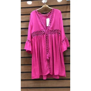 Moda Luxo Feminina: Kimono Curto Banho Piscina - Verao 661 - Preto