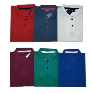 Oferta Kit 10 Camisa Masculina Gola Polo Luxo Atacado - P