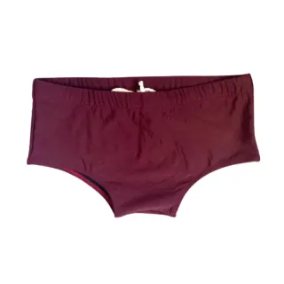 Moda praia masculina: Sungas estampadas exclusivas - Vinho LISO