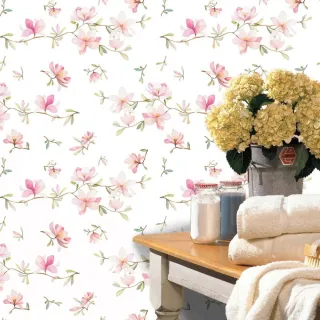 Adesivo de Parede Lavável Flora Mima - Papel Adesivo - 50cm x 1,00m