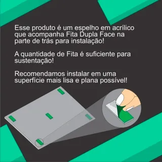 Flores em Acrílico - Espelho Decorativo Florais - Único