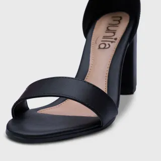 Confortável Sandália Feminina Salto Grosso - Promoção Raryel - Off White