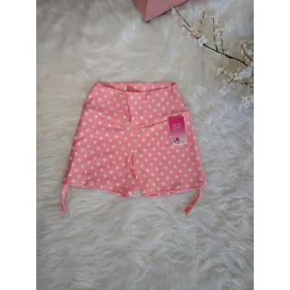 Estampa de Poá Curto com Cordinha Lateral - Azul Royal