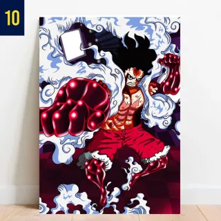 Placa Decorativa Mosaico Anime One Piece Desenho Modular Vintage Infantil - 02