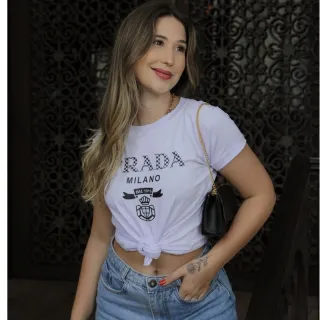 Blusa Premium Viscolycra Atacado, Revenda e Varejo - T-Shirt - DG Branco